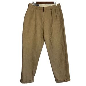 Polo by Ralph Lauren Linen/Cotton Pleated Trousers Size 34/31